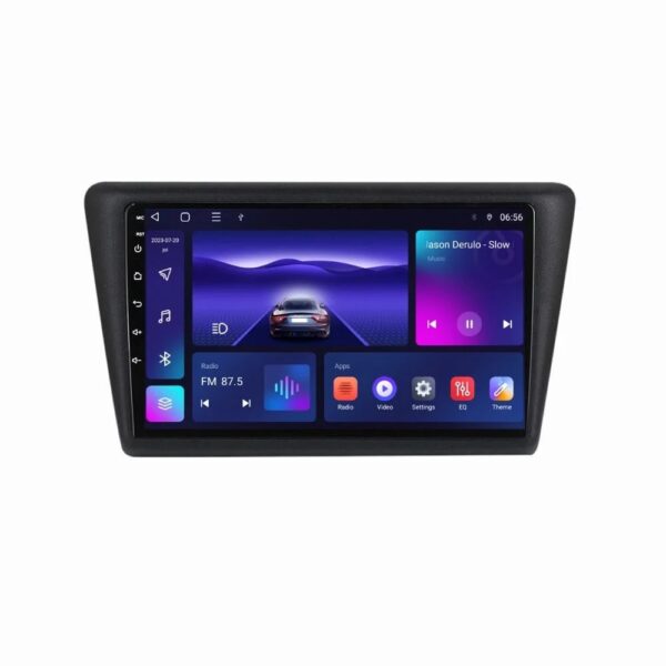 Navigatie Auto Android Skoda Rapid 4 GB RAM, Octa Core 2.0 Ghz, Wifi, USB, Bluetooth, CarPlay&AndroidAuto SIM 4G, Antena GSP ecran 9 inch QLED